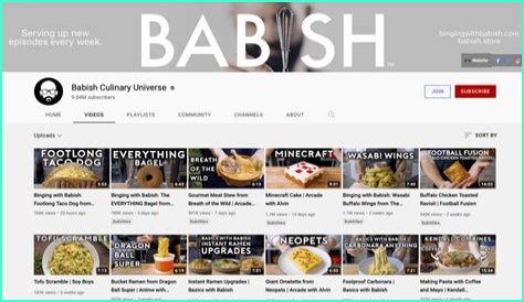 Babish Culinary Universe net worth, income and estimated earnings of Youtuber channel